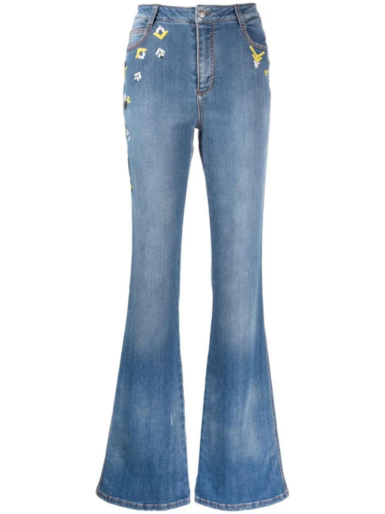 Ermanno Scervino расклешенные джинсы с вышивкой, синий
Ermanno Scervino расклешенные джинсы с вышивкой, синий