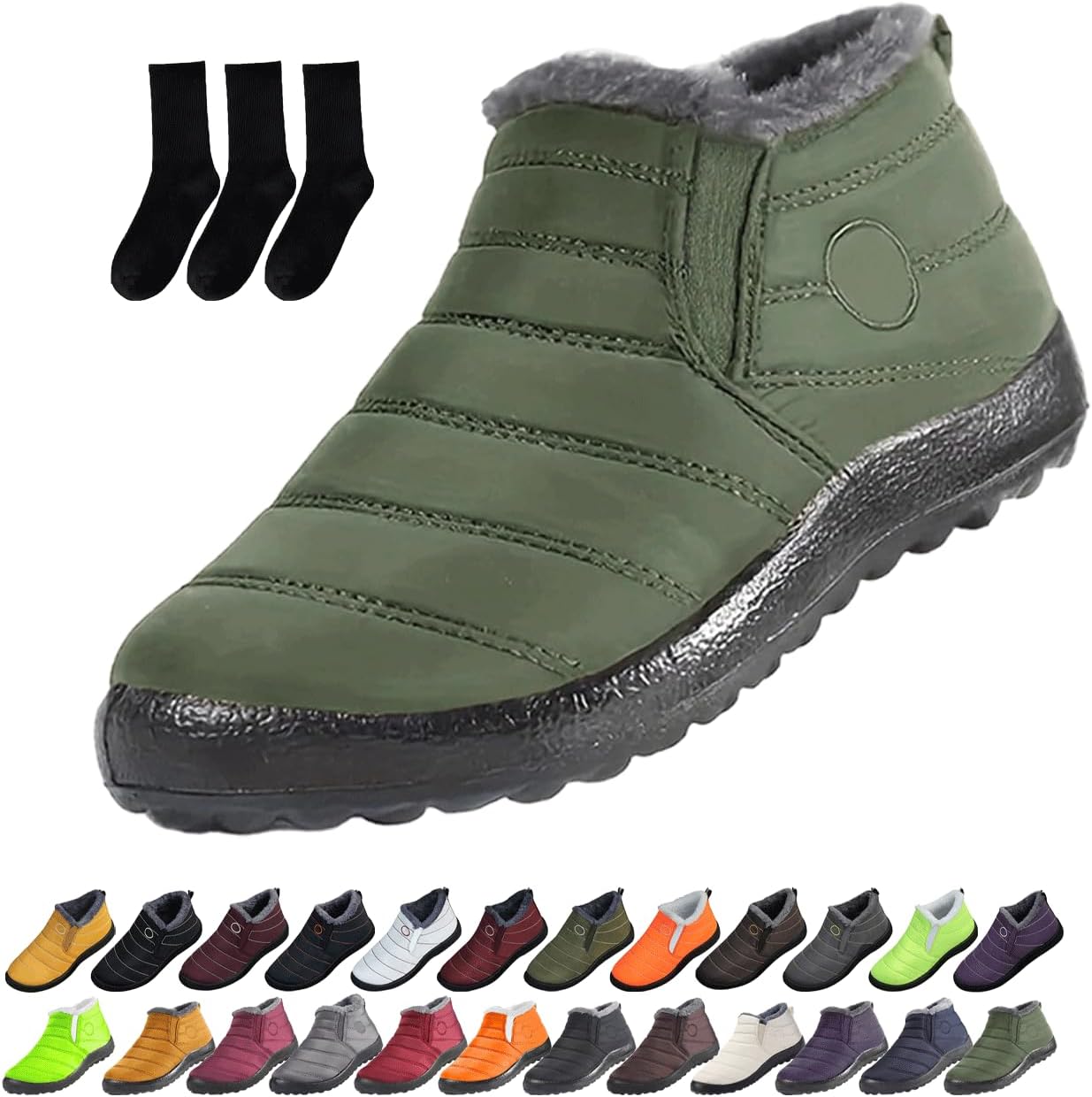 Женские и мужские снежные ботинки, утепленные ботильоны для снега, удобные легкие кроссовки, теплая и комфортная обувь на зиму Generic, зеленый
Женские и мужские снежные ботинки, утепленные ботильоны для снега, удобные легкие кроссовки, теплая и комфортная обувь на зиму Generic, зеленый