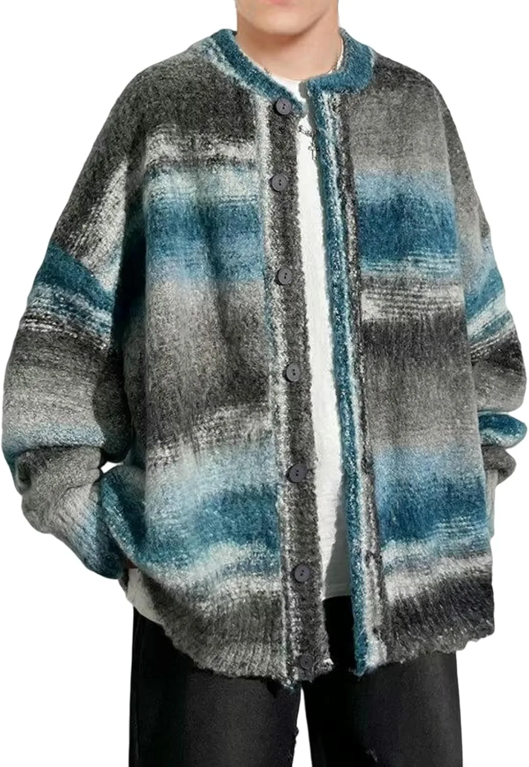 Осенне-зимний мужской кардиган Hong Kong Style в стиле loose casual с цветными блоками OAKVERVE
Осенне-зимний мужской кардиган Hong Kong Style в стиле loose casual с цветными блоками OAKVERVE