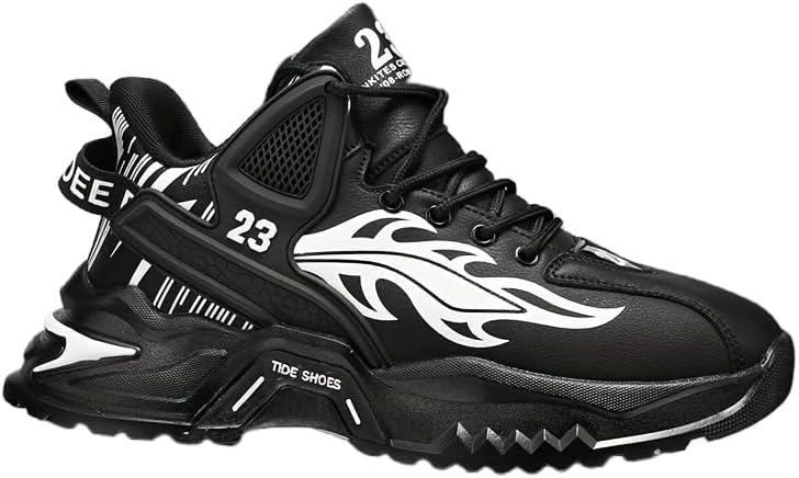 Мужские кроссовки с толстой подошвой - для бега и активного отдыха - низкие кроссовки из ПУ с резиновой подошвой, шнуровка, круглый носок для спортзала и повседневной носки - удобная спортивная обувь Clolinde, черный
Мужские кроссовки с толстой подошвой - для бега и активного отдыха - низкие кроссовки из ПУ с резиновой подошвой, шнуровка, круглый носок для спортзала и повседневной носки - удобная спортивная обувь Clolinde, черный