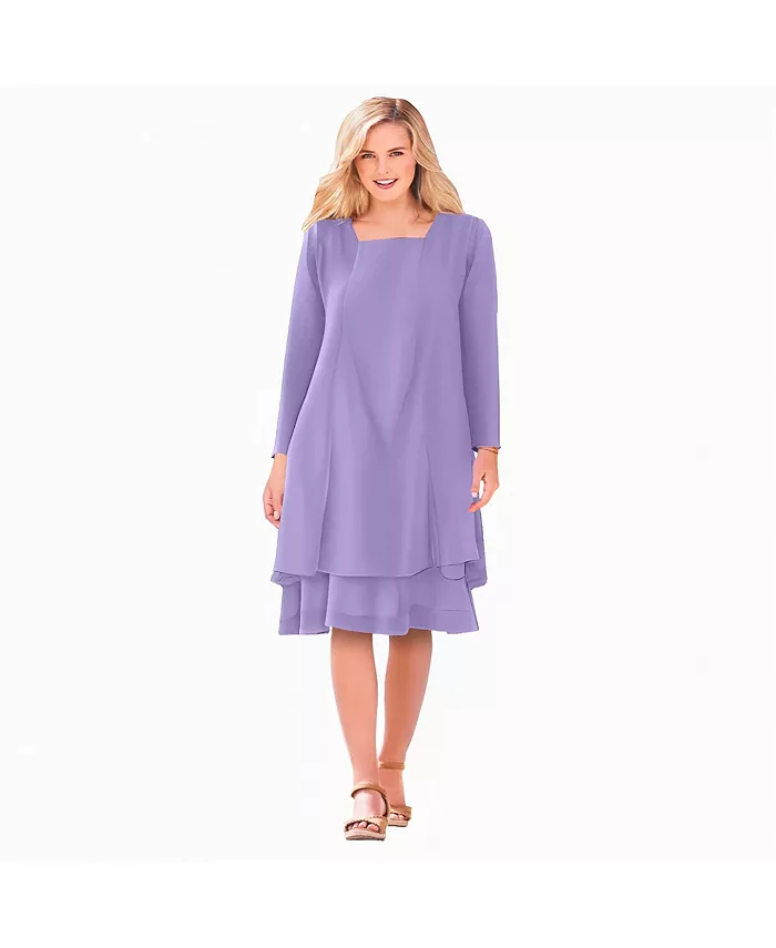 Женское платье-пиджак Within из двух частей Woman Within, фиолетовый
Женское платье-пиджак Within из двух частей Woman Within, фиолетовый