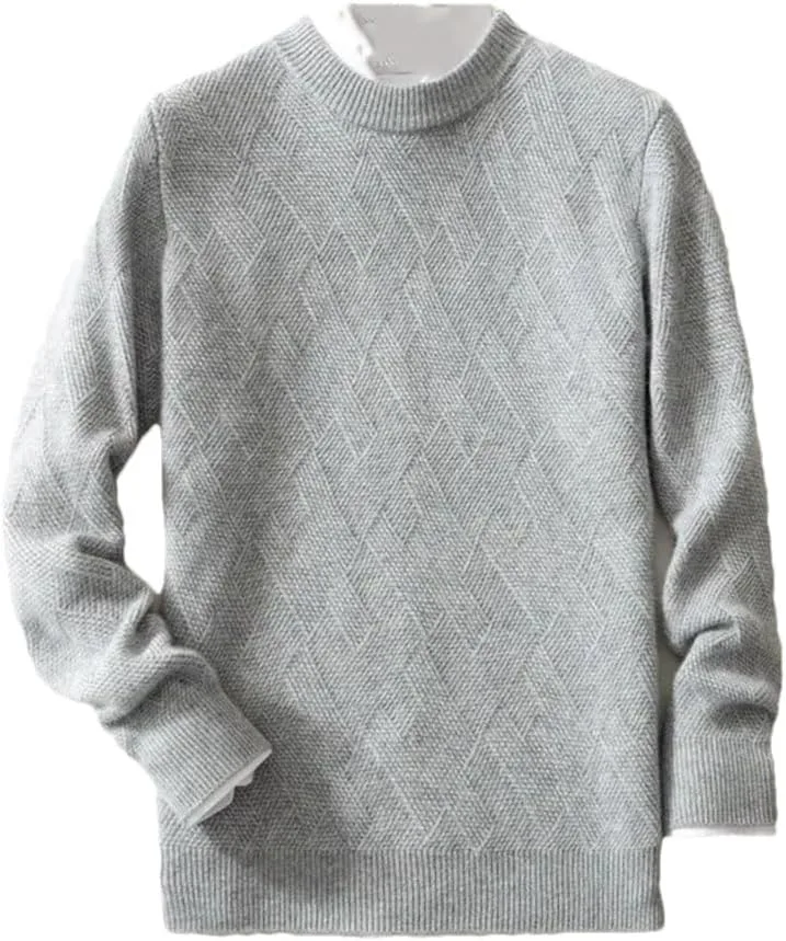 Мужской кашемировый свитер с круглым вырезом
Мужской кашемировый свитер с круглым вырезом