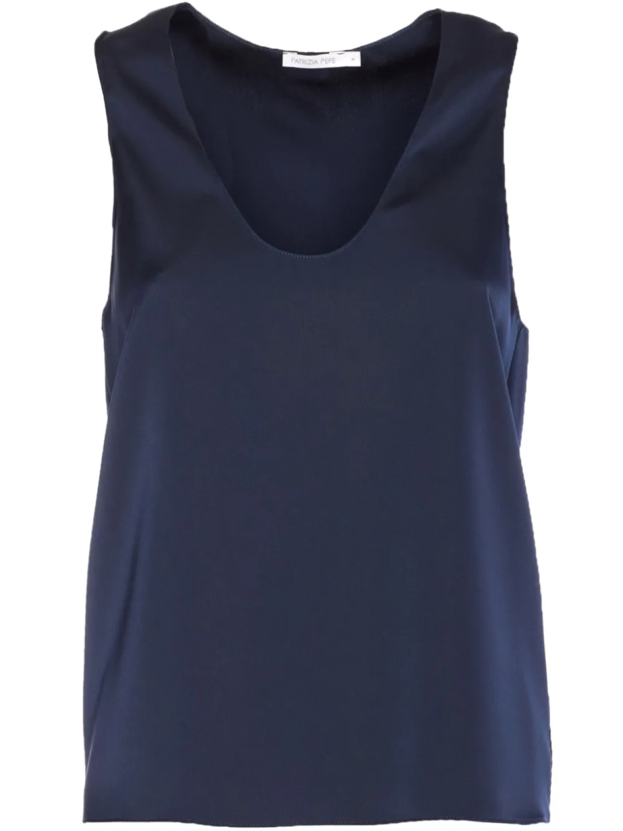 Топ Patrizia Pepe с подвеской-логотипом, синий
Топ Patrizia Pepe с подвеской-логотипом, синий