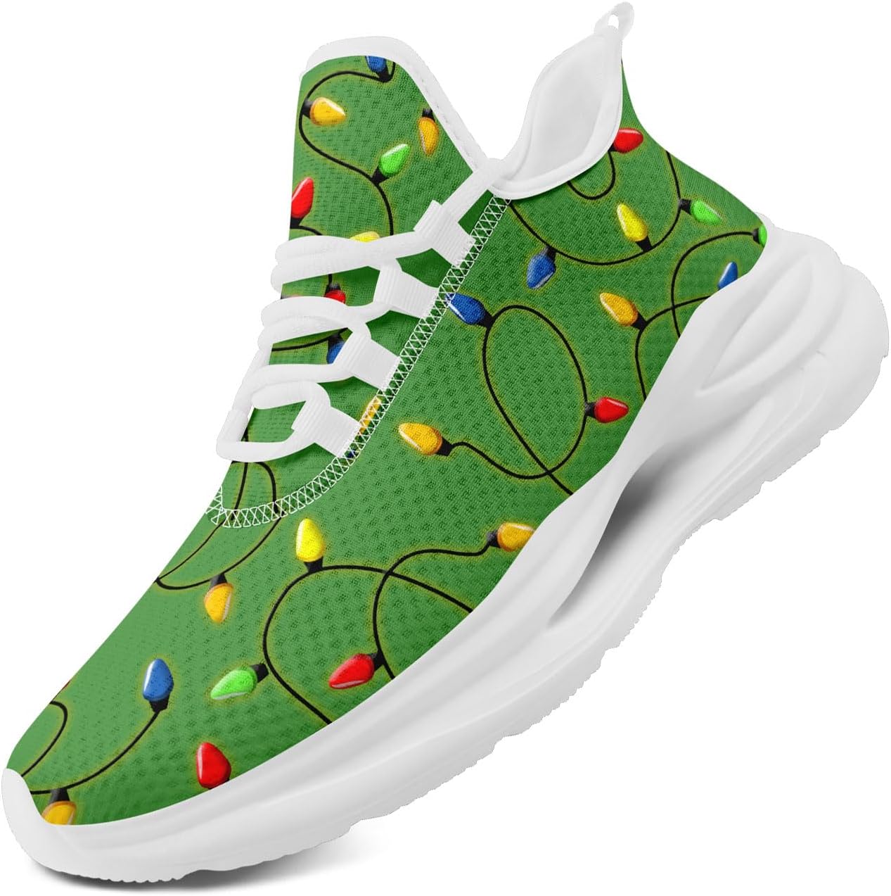 Рождественские кроссовки для мужчин и женщин - праздничный дизайн, удобные легкие теннисные кроссовки из сетки для прогулок Coolcustomize, белый
Рождественские кроссовки для мужчин и женщин - праздничный дизайн, удобные легкие теннисные кроссовки из сетки для прогулок Coolcustomize, белый