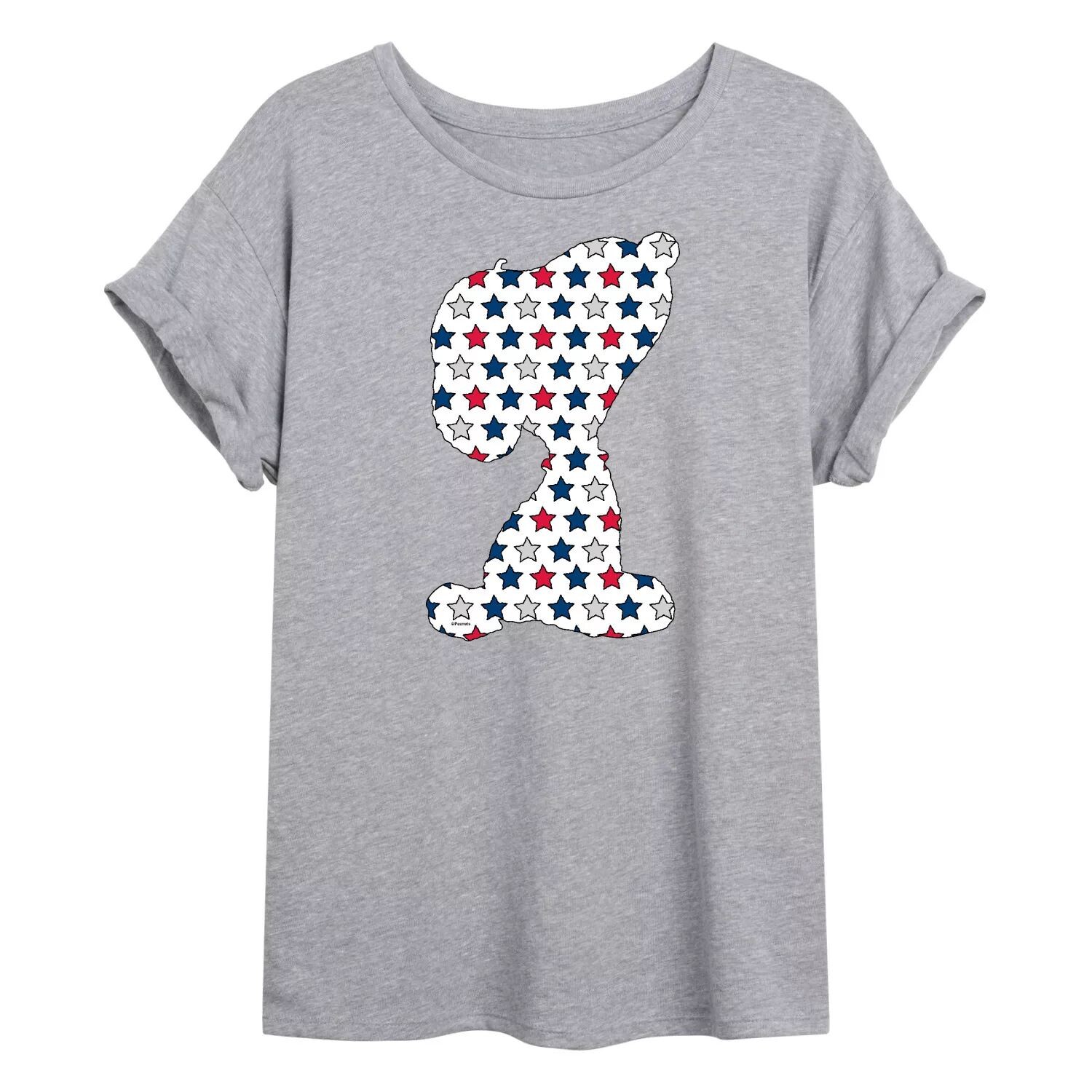 Детская футболка Peanuts Snoopy USA Stars с струящимся рисунком Licensed Character, серый
Детская футболка Peanuts Snoopy USA Stars с струящимся рисунком Licensed Character, серый