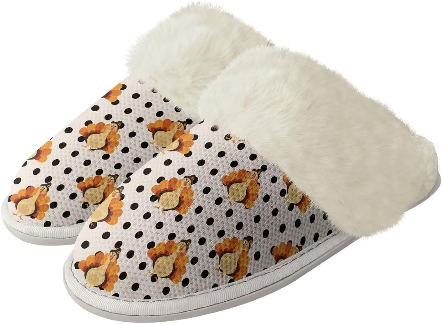 Домашние тапочки для женщин и мужчин с тематикой Дня благодарения, мягкие, уютные, легкие, для спальни Zhangruoheng, Thanksgiving Turkey Polka Dot
Домашние тапочки для женщин и мужчин с тематикой Дня благодарения, мягкие, уютные, легкие, для спальни Zhangruoheng, Thanksgiving Turkey Polka Dot