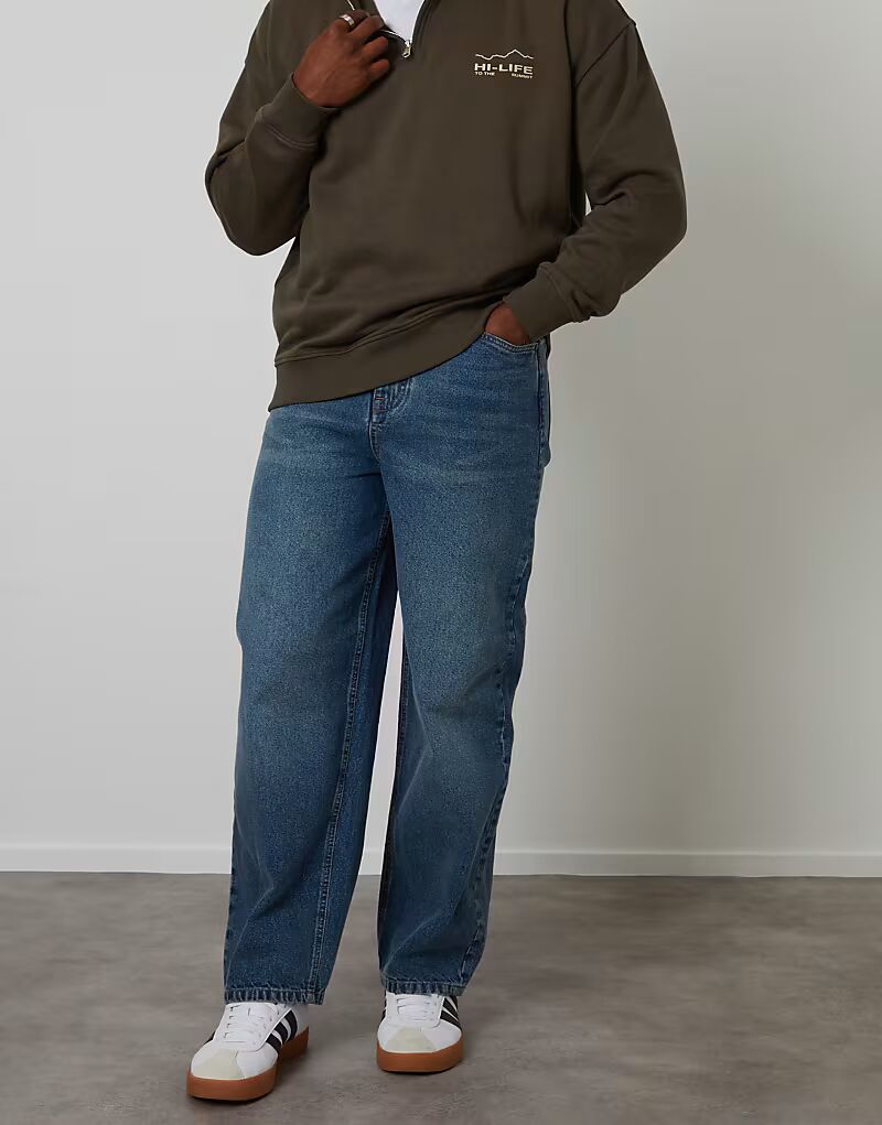Джинсы Baggy fit средне-синего цвета Threadbare
Джинсы Baggy fit средне-синего цвета Threadbare