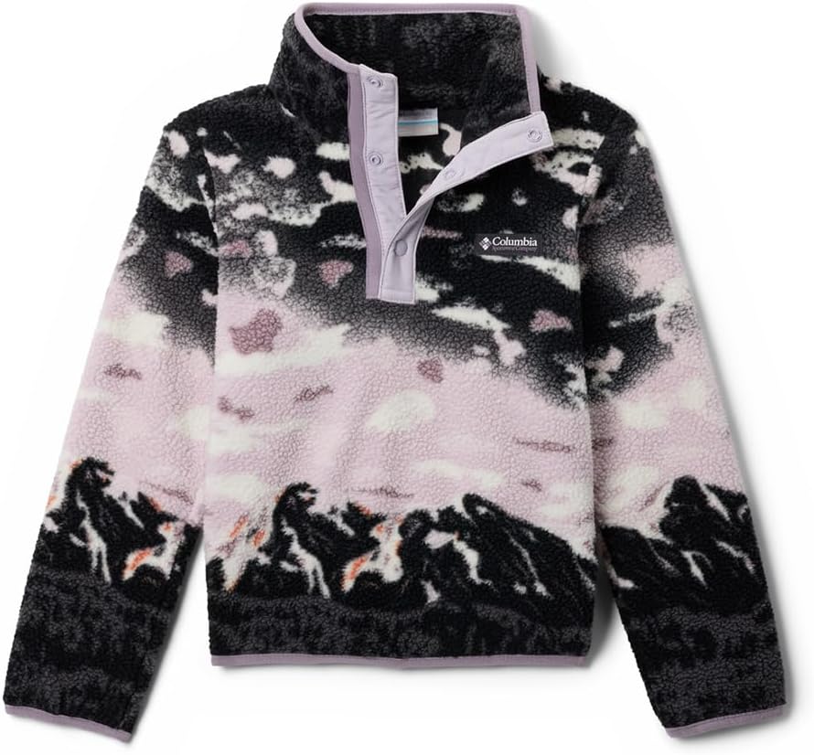 Columbia girls Helvetia II Printed Half Snap Fleece (Little Kid/Big Kid), Shale Purple Sisters/Lavender Pearl
Columbia girls Helvetia II Printed Half Snap Fleece (Little Kid/Big Kid), Shale Purple Sisters/Lavender Pearl