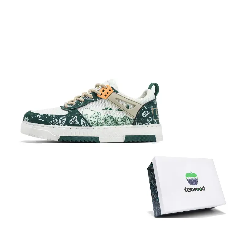 TEXWOOD Змеиный год Зеленая змея Удача Китайский новый год коллекция Лоу-топ скейтборд кроссовки мужские коробка Бежево-зеленый, цвет Beige Green
TEXWOOD Змеиный год Зеленая змея Удача Китайский новый год коллекция Лоу-топ скейтборд кроссовки мужские коробка Бежево-зеленый, цвет Beige Green