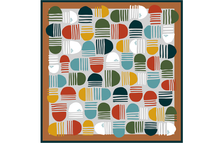 Шелковый платок Women's ELLE, coffee
Шелковый платок Women's ELLE, coffee