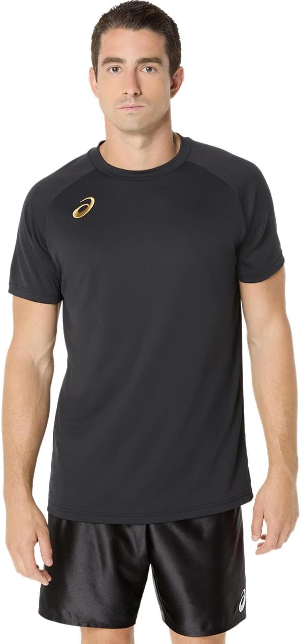 Футболка для тренировок по волейболу ASICS с коротким рукавом (большой логотип на спине) 2053A212, унисекс, для взрослых, черный/золотой
Футболка для тренировок по волейболу ASICS с коротким рукавом (большой логотип на спине) 2053A212, унисекс, для взрослых, черный/золотой