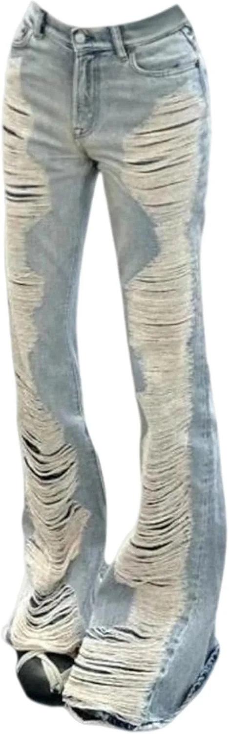 Женские рваные карго-брюки с заниженной талией, расклешенные, свободного кроя
Женские рваные карго-брюки с заниженной талией, расклешенные, свободного кроя