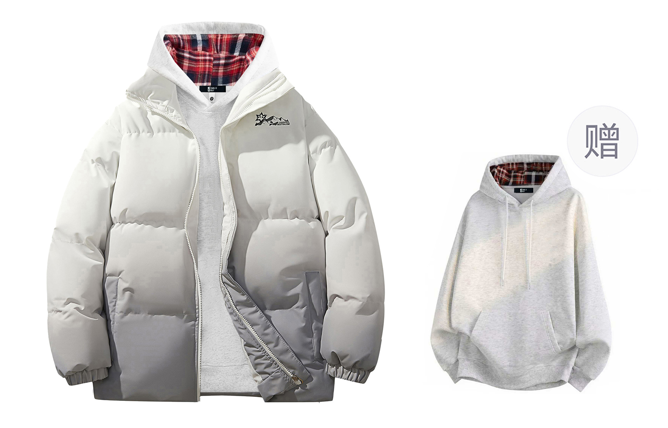 Пуховик Unisex CSKS, серый (comes with plaid inner sweatshirt)
Пуховик Unisex CSKS, серый (comes with plaid inner sweatshirt)