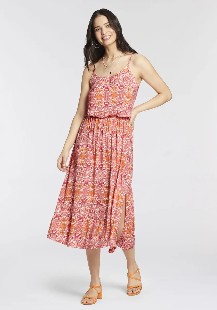 Летнее платье Laura Scott с женственным принтом по всей поверхности – НОВАЯ КОЛЛЕКЦИЯ, цвет Bunt-Gemustert