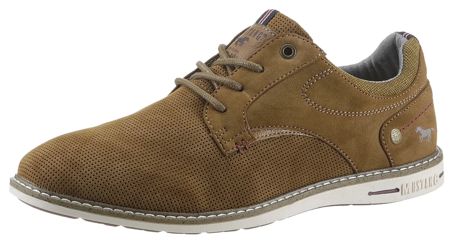 Туфли на шнуровке Mustang Shoes, повседневная обувь, полуботинки, туфли на шнуровке с перфорацией, цвет Cognac
Туфли на шнуровке Mustang Shoes, повседневная обувь, полуботинки, туфли на шнуровке с перфорацией, цвет Cognac