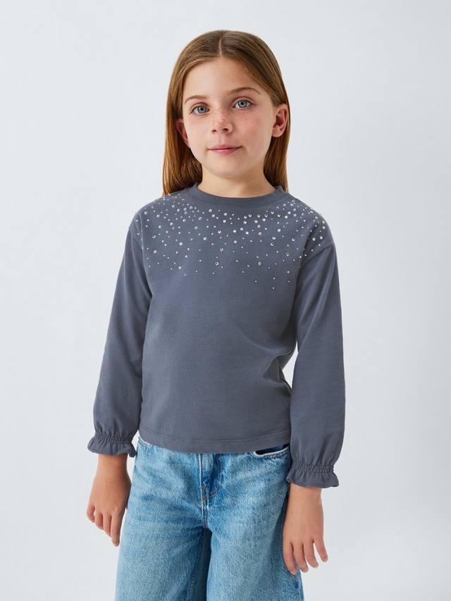 Детский топ с длинными рукавами и россыпью страз John Lewis, Navy
Детский топ с длинными рукавами и россыпью страз John Lewis, Navy