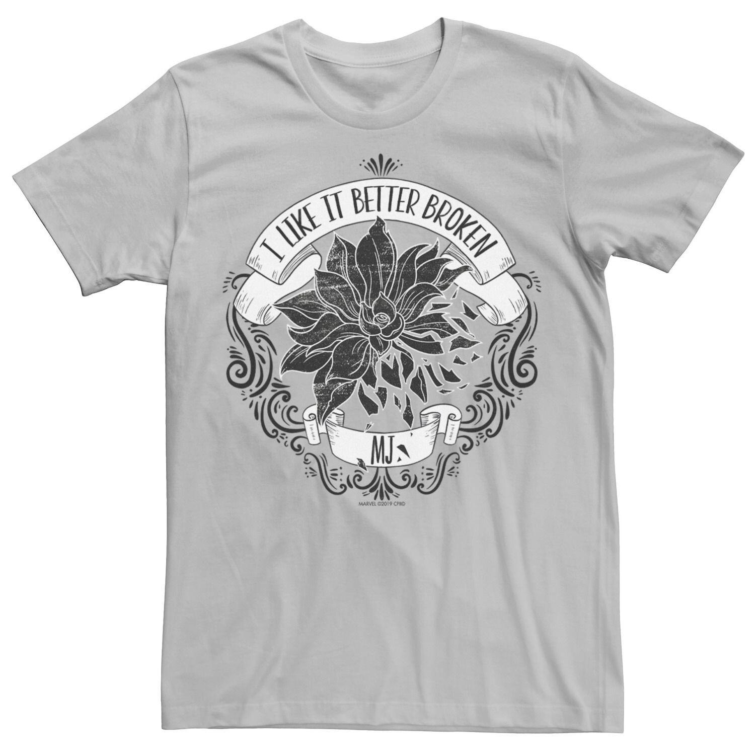 Мужская футболка с рисунком «Человек-паук вдали от дома» MJ «Мне нравится лучше» Marvel
Мужская футболка с рисунком «Человек-паук вдали от дома» MJ «Мне нравится лучше» Marvel