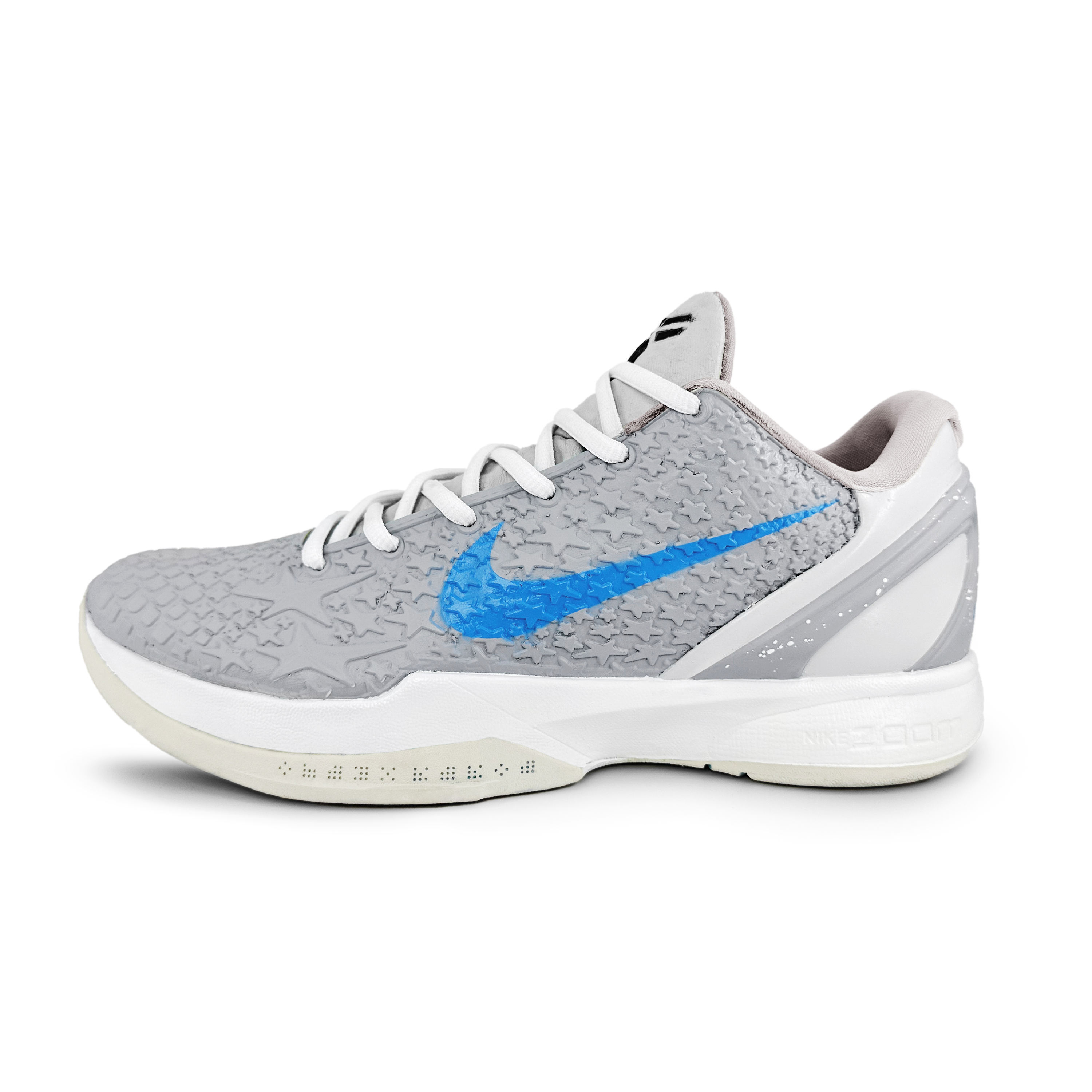 Nike Баскетбольные кроссовки Zoom Kobe 6, низкие, мужские, серые/синие/бежевые
Nike Баскетбольные кроссовки Zoom Kobe 6, низкие, мужские, серые/синие/бежевые