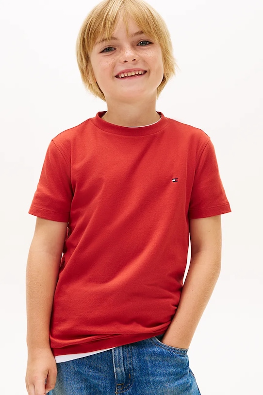 Детская хлопковая футболка Tommy Hilfiger, красный
Детская хлопковая футболка Tommy Hilfiger, красный
