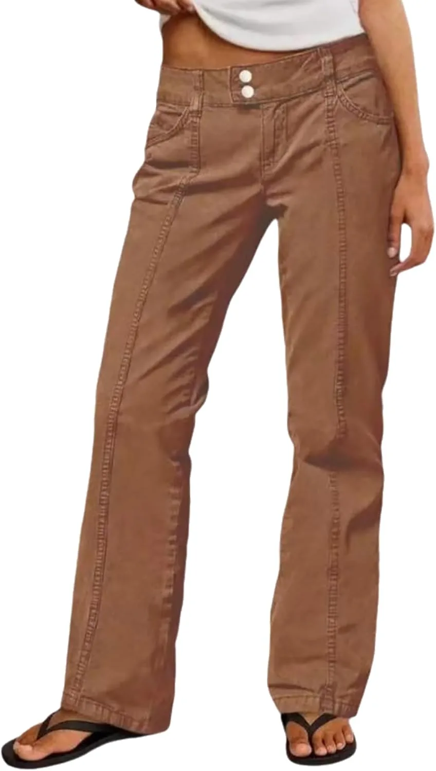 Женские джинсы Vintage Straight Leg Mid Rise Stretchy с двумя пуговицами и карманами QLAUYIOE
Женские джинсы Vintage Straight Leg Mid Rise Stretchy с двумя пуговицами и карманами QLAUYIOE