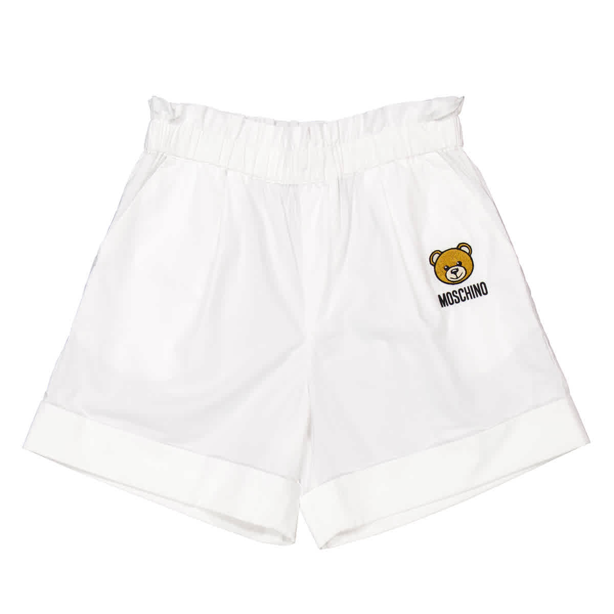 Moschino Девочки Шорты из поплина с принтом плюшевого мишки, белый
Moschino Девочки Шорты из поплина с принтом плюшевого мишки, белый