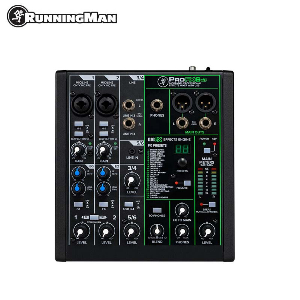Профессиональный микшер RunningMan Mickey ProFX 6v3
Профессиональный микшер RunningMan Mickey ProFX 6v3
