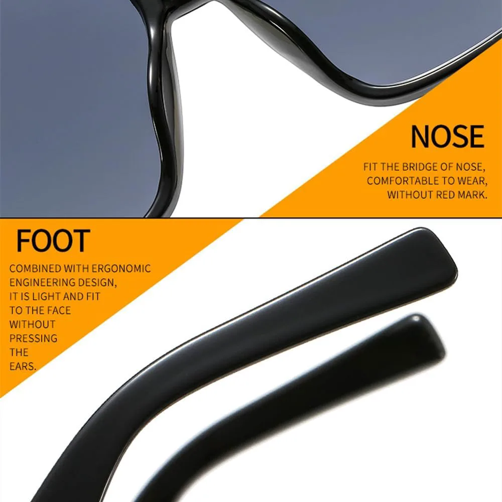 Модные солнцезащитные очки для женщин, роскошные, большие, с градиентным переходом цвета, элегантные женские очки в крупной оправе, черные и серые LVTFCO, Black Gray
Модные солнцезащитные очки для женщин, роскошные, большие, с градиентным переходом цвета, элегантные женские очки в крупной оправе, черные и серые LVTFCO, Black Gray