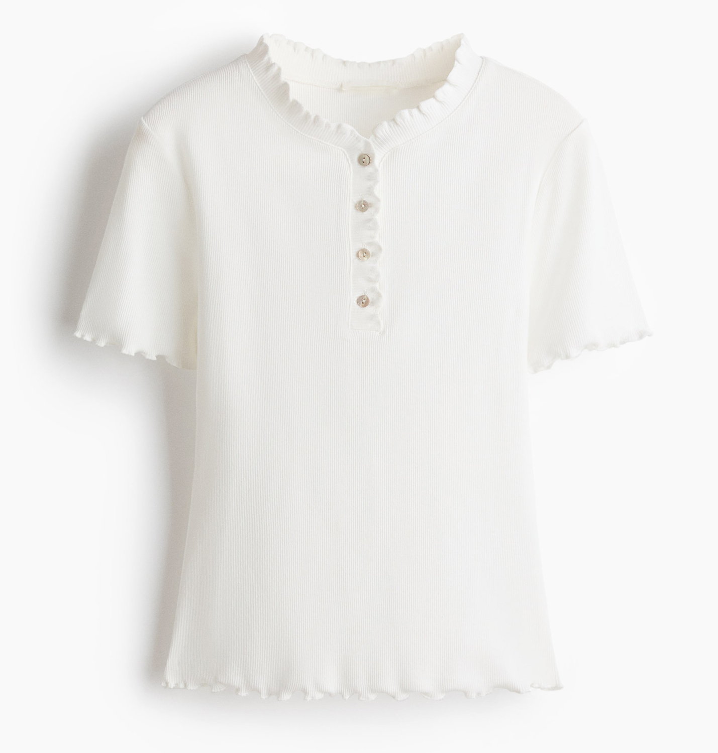 Топ H&M Overlocked Jersey, белый
Топ H&M Overlocked Jersey, белый