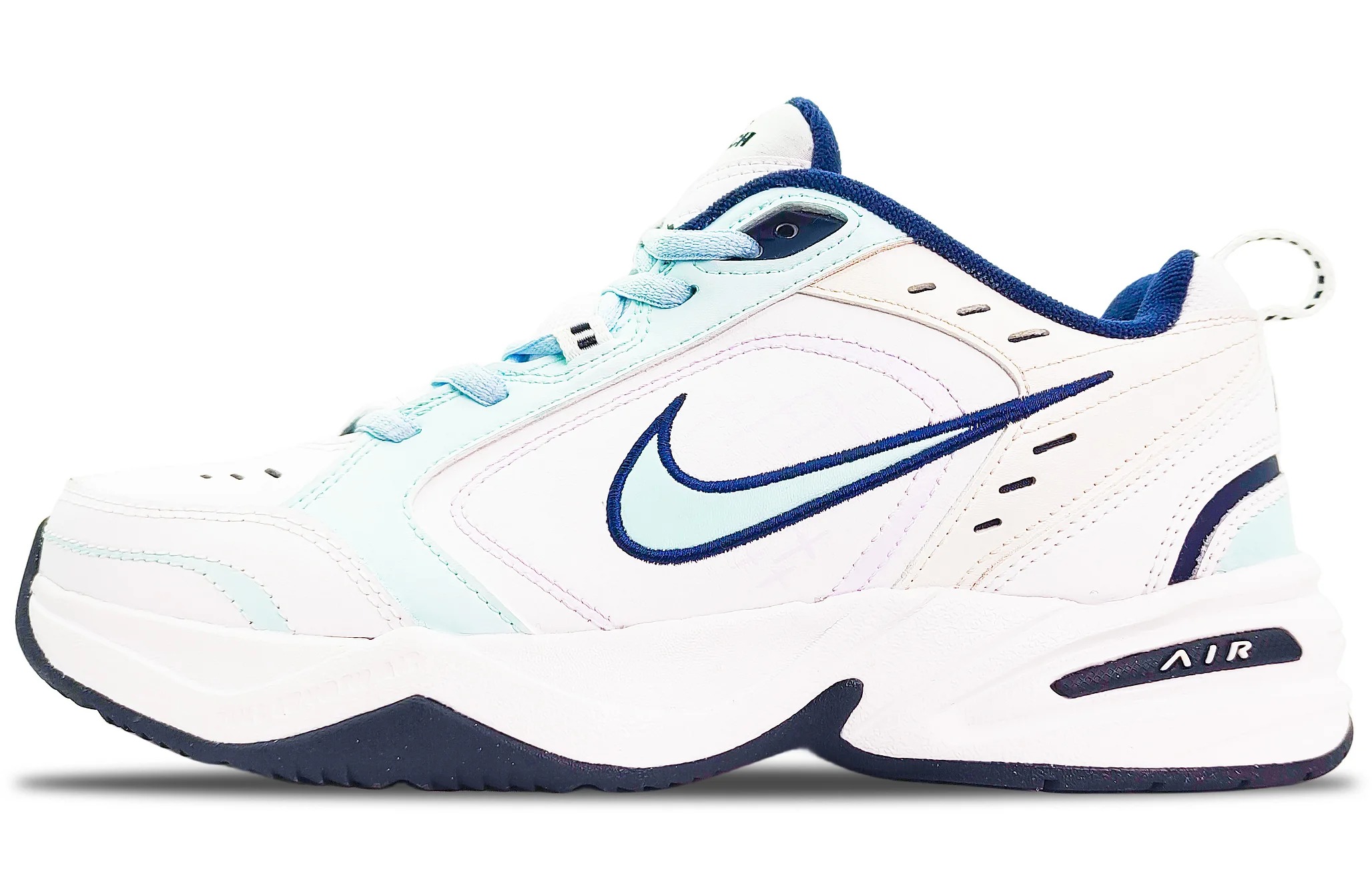 Кастомизированные кроссовки Nike Air Monarch 4 Chunky Sneakers Unisex, белый/синий
Кастомизированные кроссовки Nike Air Monarch 4 Chunky Sneakers Unisex, белый/синий