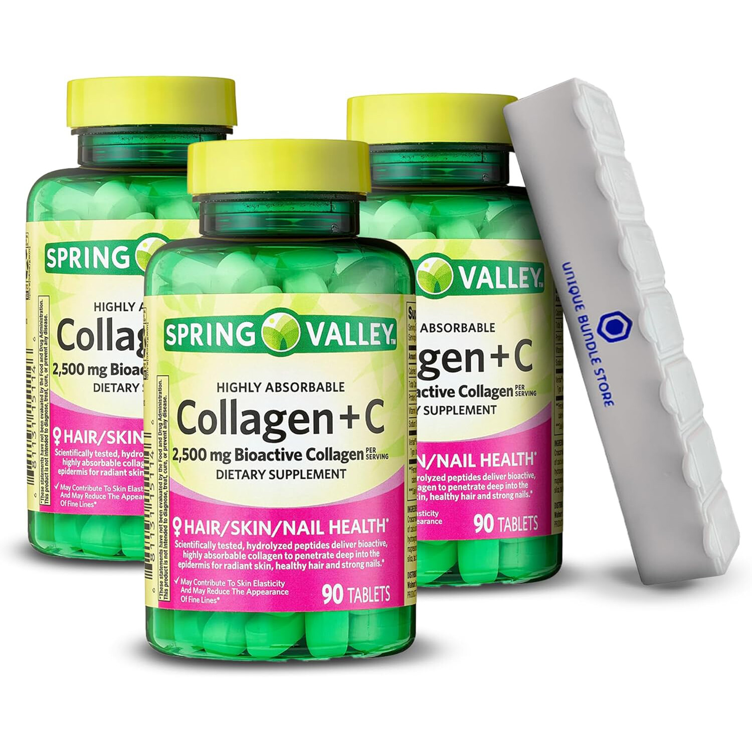 Комплекс коллагена с витамином С Spring Valley 2500 мг, 3 упак по 90 таблеток + органайзер
Комплекс коллагена с витамином С Spring Valley 2500 мг, 3 упак по 90 таблеток + органайзер