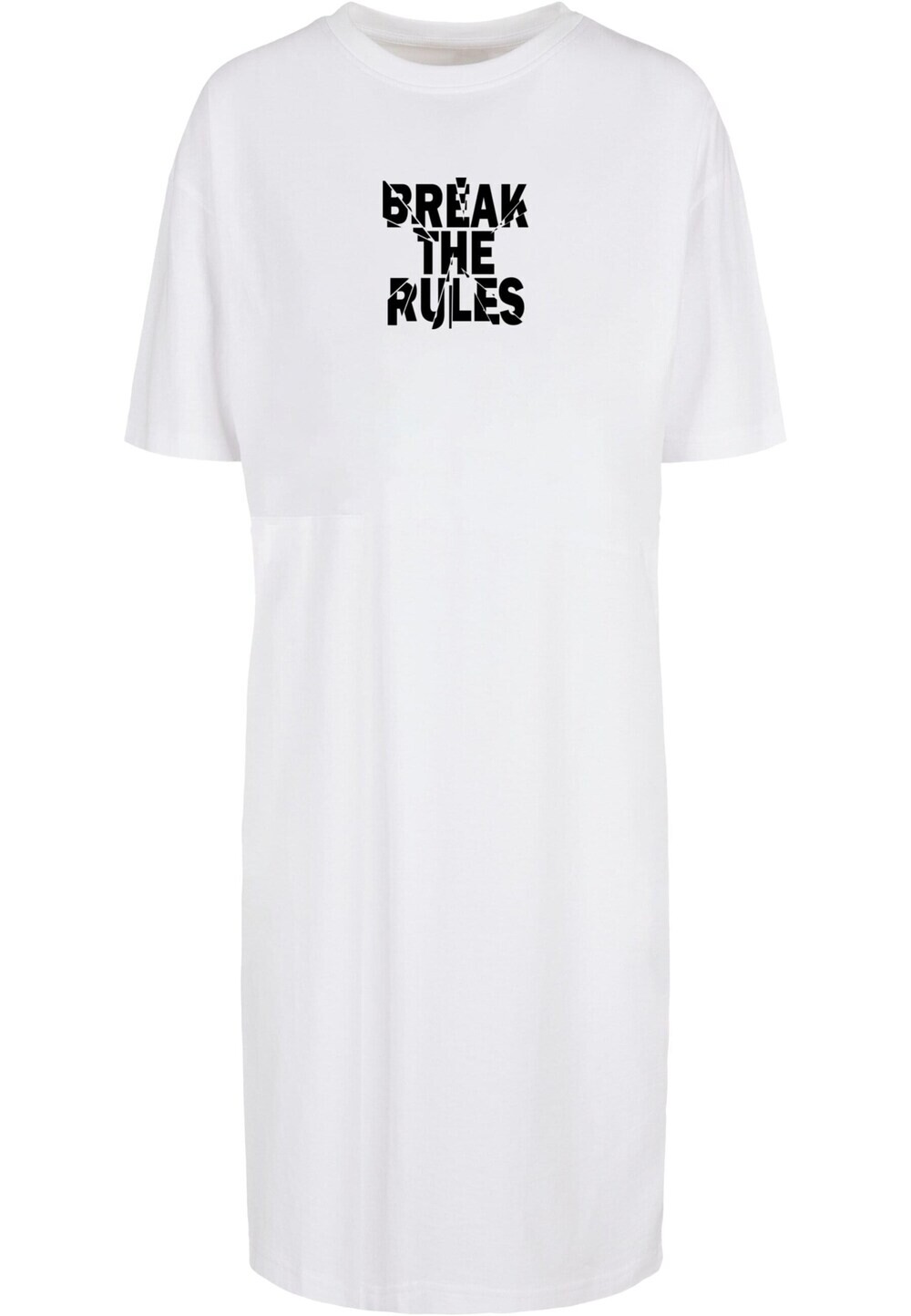Платье Merchcode Break The Rules 2, белый 
Платье Merchcode Break The Rules 2, белый