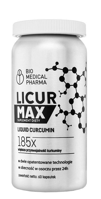Bio Medical Pharma Licur Max капсулы куркумина, 60 шт.
Bio Medical Pharma Licur Max капсулы куркумина, 60 шт.