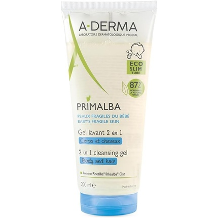 Primalba 2in1 Очищающий гель 200мл A-Derma
Primalba 2in1 Очищающий гель 200мл A-Derma