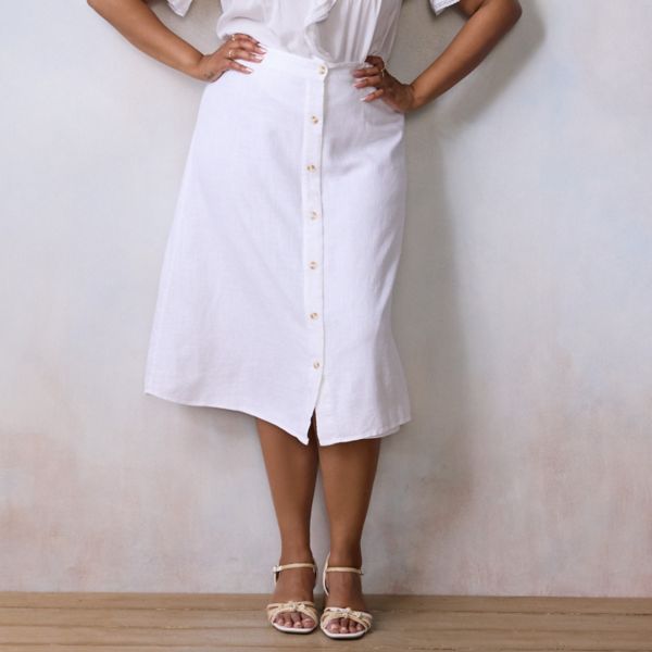 Юбка миди больших размеров с пуговицами спереди Lc Lauren Conrad, цвет stone white
Юбка миди больших размеров с пуговицами спереди Lc Lauren Conrad, цвет stone white