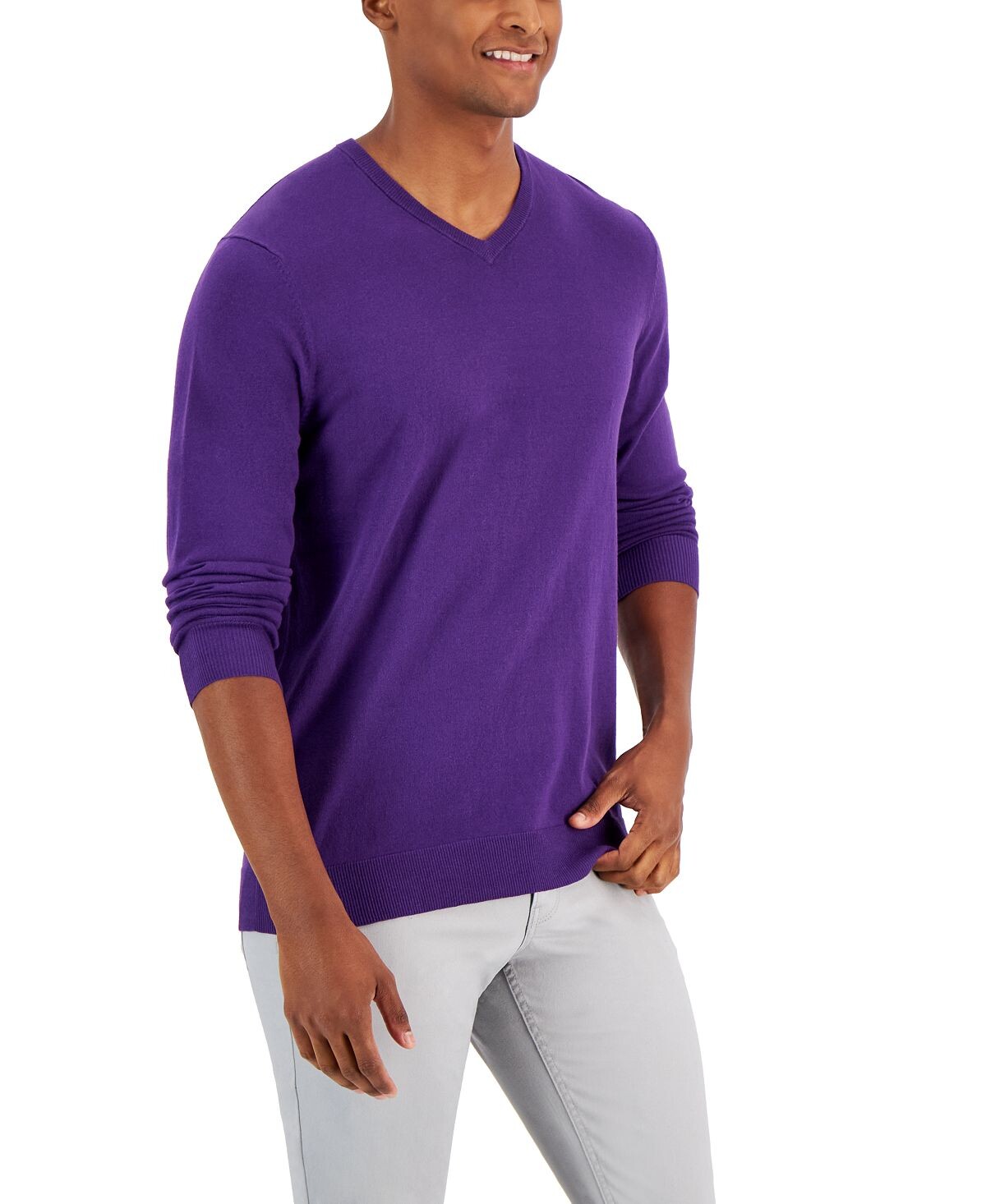Мужской однотонный хлопковый свитер с v-образным вырезом, созданный для macy's Alfani, мульти
Мужской однотонный хлопковый свитер с v-образным вырезом, созданный для macy's Alfani, мульти