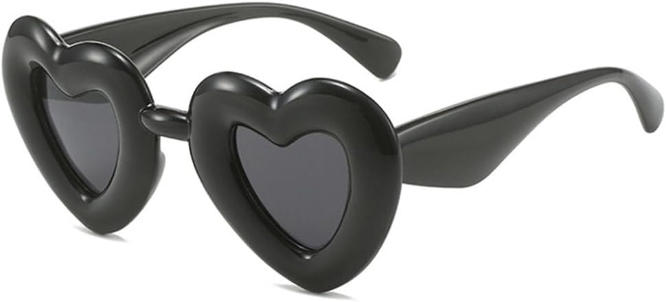 Модные солнцезащитные очки в форме сердца для женщин, защита от УФ-излучения UV400, ретро-стиль, конфетные цвета; уникальные солнцезащитные очки «кошачий глаз» для мужчин HHZZYVY, Black Gray
Модные солнцезащитные очки в форме сердца для женщин, защита от УФ-излучения UV400, ретро-стиль, конфетные цвета; уникальные солнцезащитные очки «кошачий глаз» для мужчин HHZZYVY, Black Gray