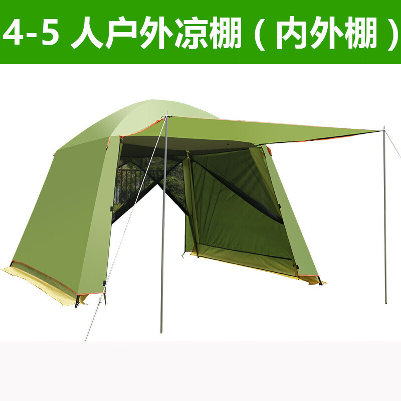 Yjhome кемпинговый уличный тент-палатка с беседкой, защита от дождя и насекомых, многоместный навес с серебряным покрытием для 5-8 человек 1 1
Yjhome кемпинговый уличный тент-палатка с беседкой, защита от дождя и насекомых, многоместный навес с серебряным покрытием для 5-8 человек 1 1