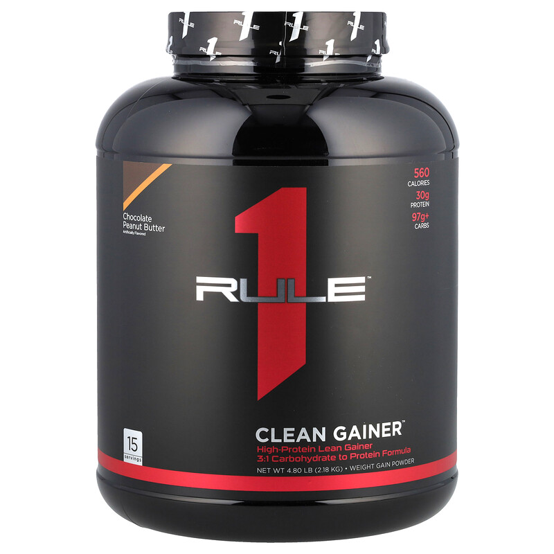 Rule One Proteins, Clean Gainer, со вкусом шоколада и арахисовой пасты, 2,18 кг (4,80 фунта)
Rule One Proteins, Clean Gainer, со вкусом шоколада и арахисовой пасты, 2,18 кг (4,80 фунта)