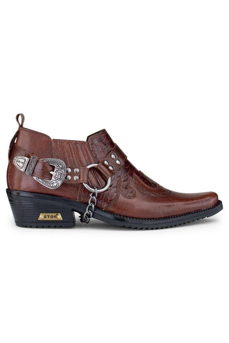 Мужские коричневые кожаные ковбойские кубинские байкерские туфли Winklepicker Infinity Leather, коричневый
Мужские коричневые кожаные ковбойские кубинские байкерские туфли Winklepicker Infinity Leather, коричневый