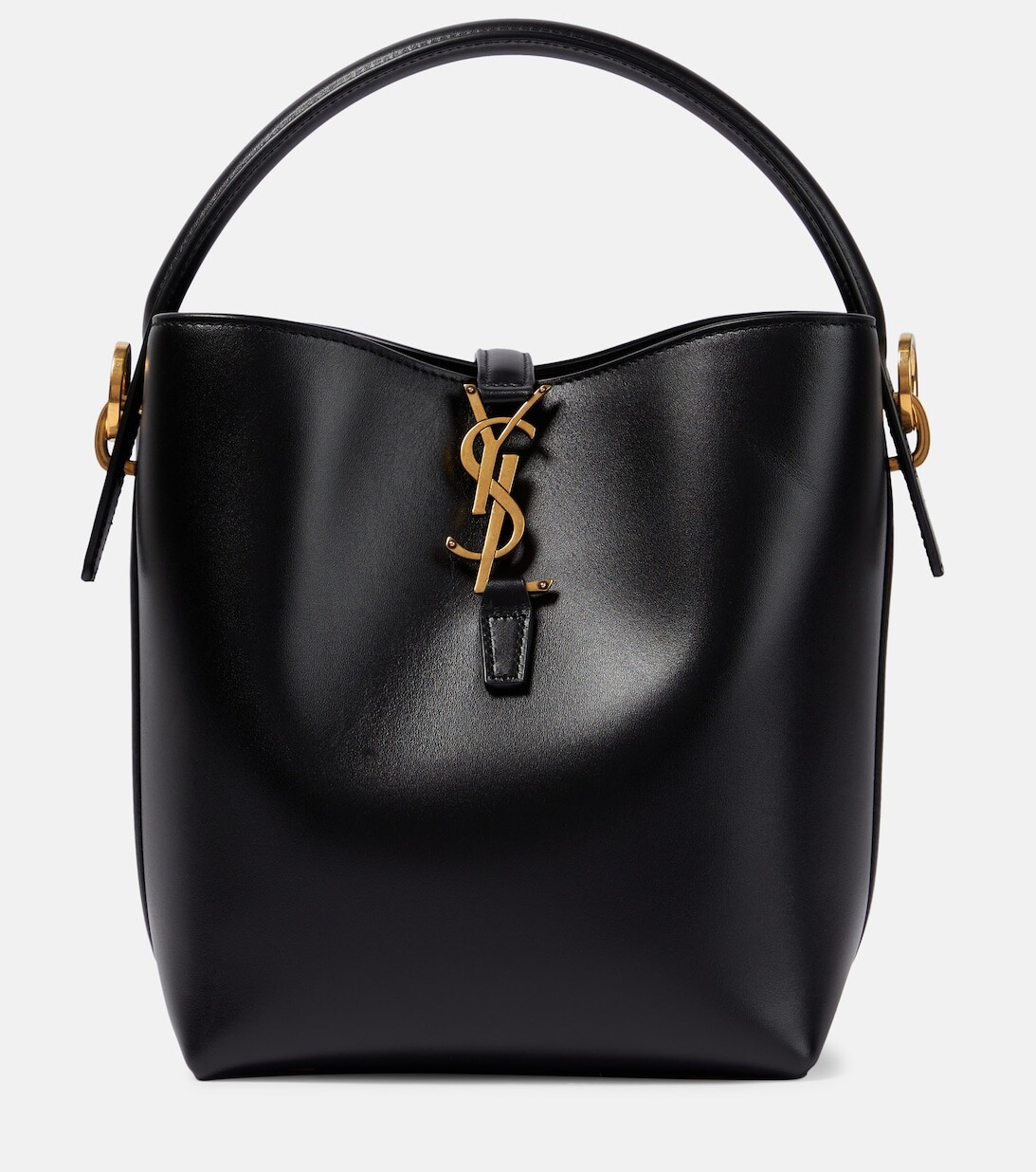 Le 37 Маленькая кожаная сумка-ведро Saint Laurent, черный
Le 37 Маленькая кожаная сумка-ведро Saint Laurent, черный