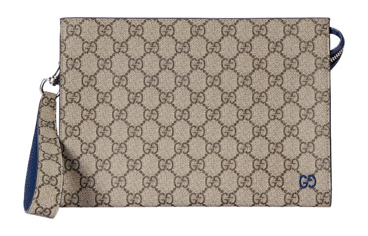GUCCI Холст с кожаным клатчем мужской синий и бежевый
GUCCI Холст с кожаным клатчем мужской синий и бежевый