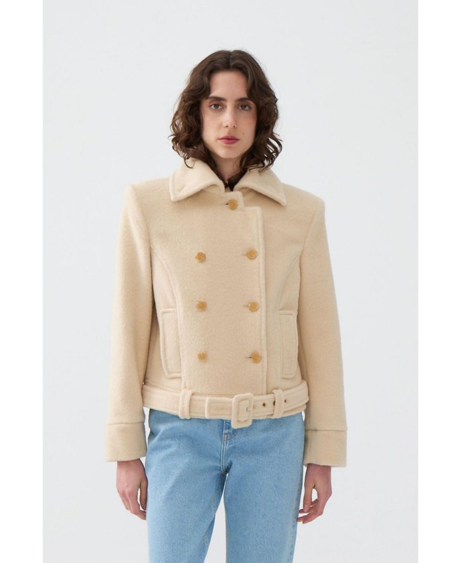 Женское короткое пальто с подплечниками NOCTURNE, Ivory
Женское короткое пальто с подплечниками NOCTURNE, Ivory