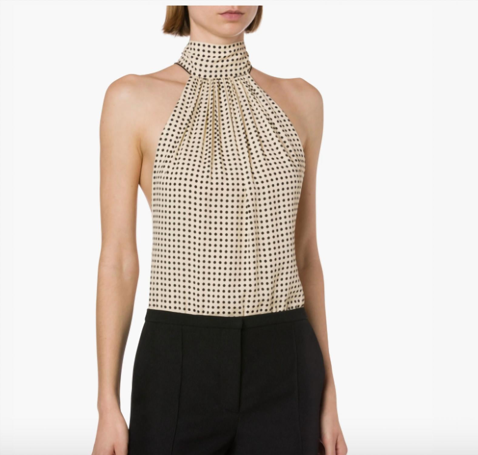 Боди из крепдешина цвета слоновой кости с фантазийным принтом Philosophy di Lorenzo Serafini
Боди из крепдешина цвета слоновой кости с фантазийным принтом Philosophy di Lorenzo Serafini