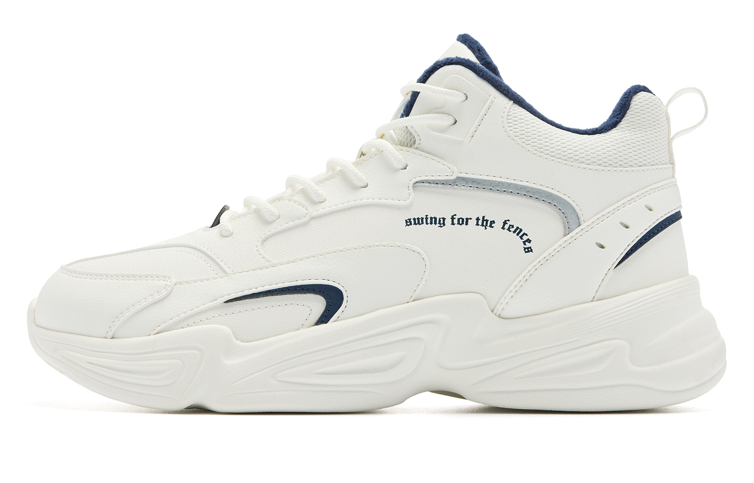 QIAODAN Повседневные туфли мужские с высоким берцем цвета слоновой кости/графитового синего цвета
QIAODAN Повседневные туфли мужские с высоким берцем цвета слоновой кости/графитового синего цвета