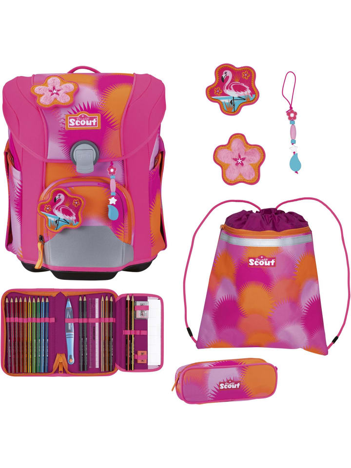 Scout Миниатюрный школьный рюкзак, 4 предмета, цвет «Флоридский закат», розовый
Scout Миниатюрный школьный рюкзак, 4 предмета, цвет «Флоридский закат», розовый