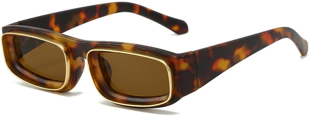 Ретро-солнцезащитные очки небольшого размера для женщин и мужчин, модные, роскошные, стильные, с защитой от УФ-излучения UV400, металлическая оправа TKKTLLT, Leopard Brown
Ретро-солнцезащитные очки небольшого размера для женщин и мужчин, модные, роскошные, стильные, с защитой от УФ-излучения UV400, металлическая оправа TKKTLLT, Leopard Brown