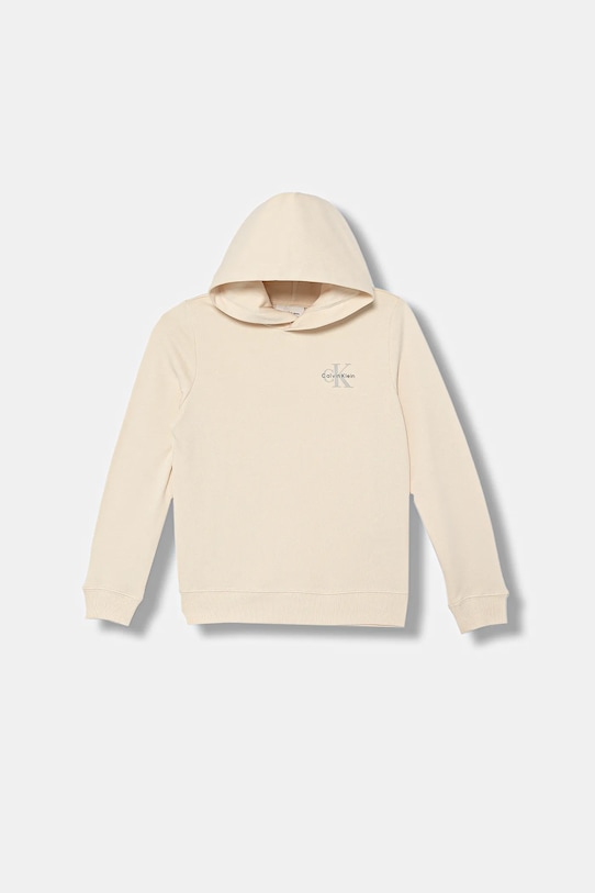 Детская хлопковая толстовка Calvin Klein Jeans, бежевый
Детская хлопковая толстовка Calvin Klein Jeans, бежевый