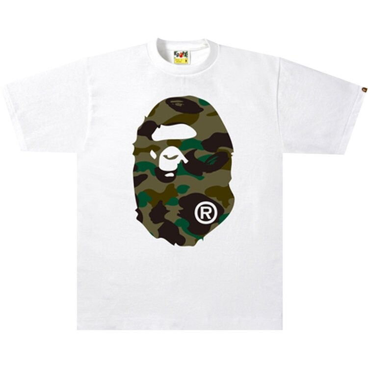 Футболка BAPE 1st Camo Big Ape Head Tee 'White/Green', белый
Футболка BAPE 1st Camo Big Ape Head Tee 'White/Green', белый