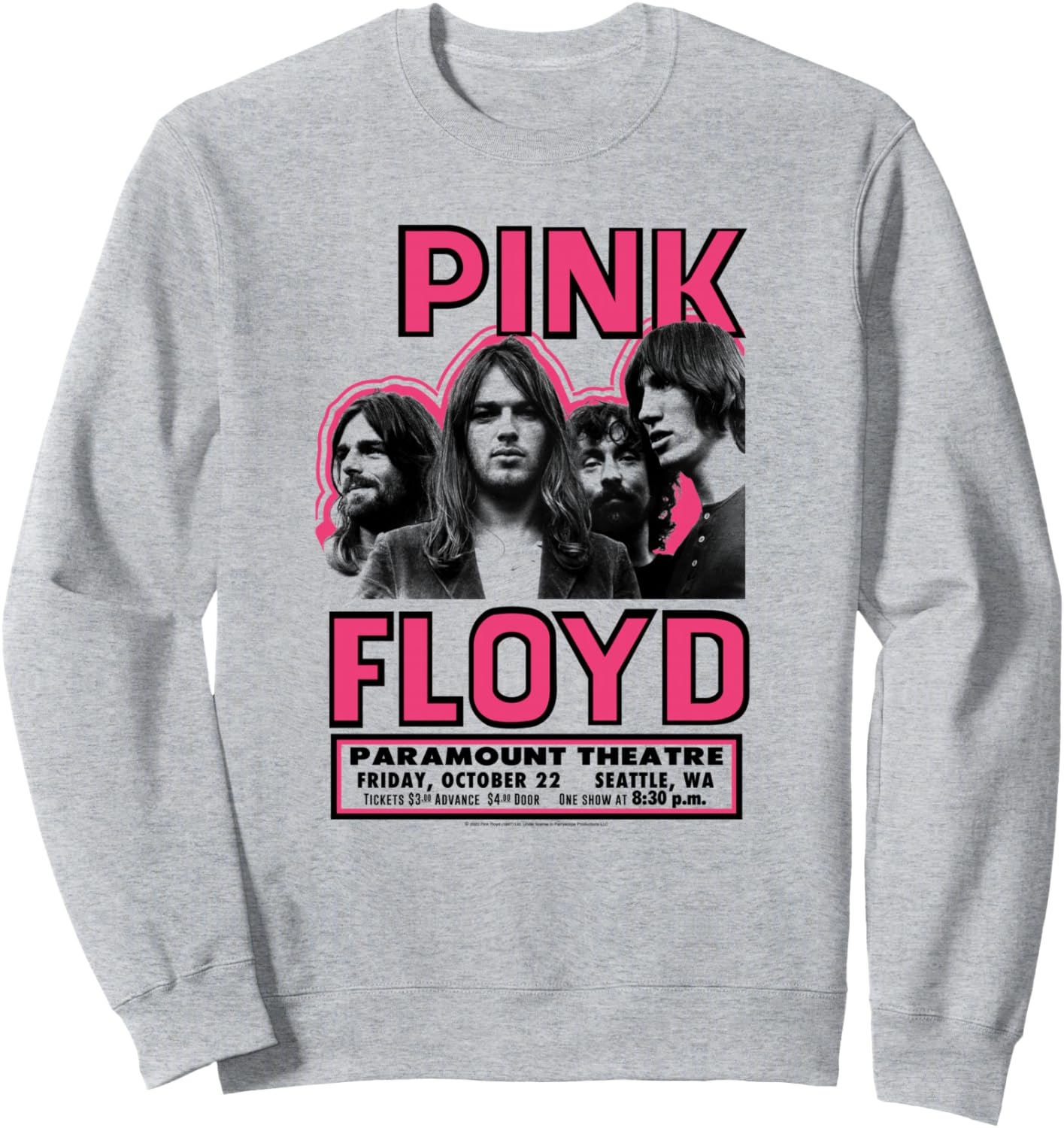 Pink Floyd Live at The Paramount (толстовка), серый
Pink Floyd Live at The Paramount (толстовка), серый