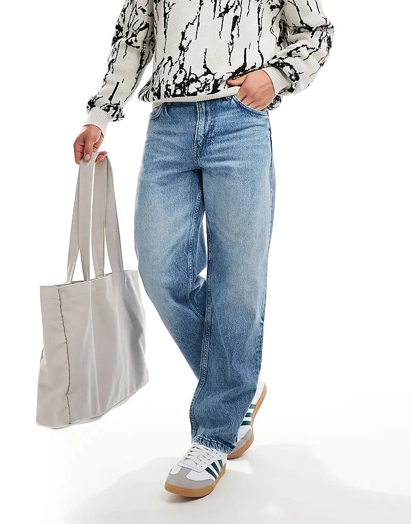 Мешковатые джинсы Cotton On из денима синего цвета с контрастной строчкой Cotton:On
Мешковатые джинсы Cotton On из денима синего цвета с контрастной строчкой Cotton:On